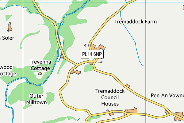 PL14 6NP map - OS VectorMap District (Ordnance Survey) PL14 6NP map - OS VectorMap District (Ordnance Survey)