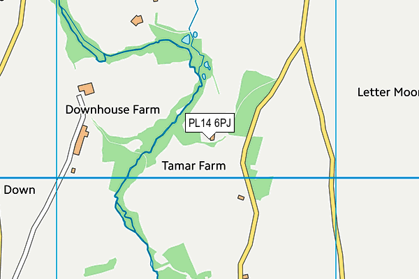 PL14 6PJ map - OS VectorMap District (Ordnance Survey) PL14 6PJ map - OS VectorMap District (Ordnance Survey)
