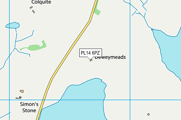 PL14 6PZ map - OS VectorMap District (Ordnance Survey) PL14 6PZ map - OS VectorMap District (Ordnance Survey)