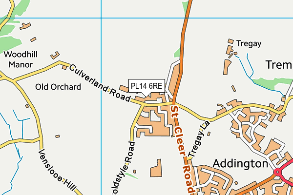PL14 6RE map - OS VectorMap District (Ordnance Survey) PL14 6RE map - OS VectorMap District (Ordnance Survey)