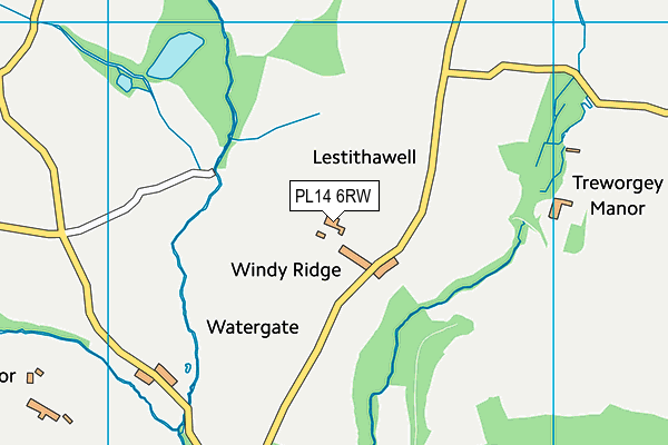 PL14 6RW map - OS VectorMap District (Ordnance Survey) PL14 6RW map - OS VectorMap District (Ordnance Survey)