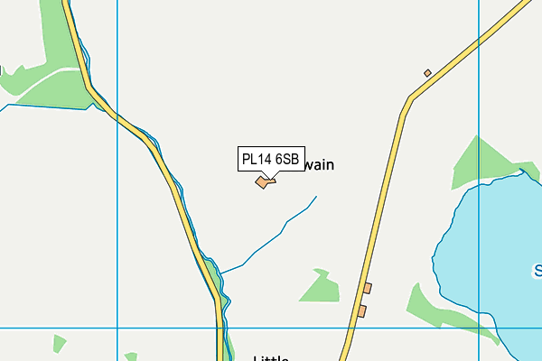 PL14 6SB map - OS VectorMap District (Ordnance Survey) PL14 6SB map - OS VectorMap District (Ordnance Survey)