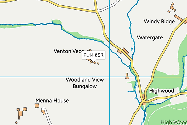 PL14 6SR map - OS VectorMap District (Ordnance Survey) PL14 6SR map - OS VectorMap District (Ordnance Survey)