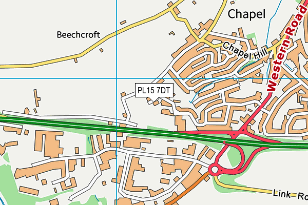 PL15 7DT map - OS VectorMap District (Ordnance Survey) PL15 7DT map - OS VectorMap District (Ordnance Survey)