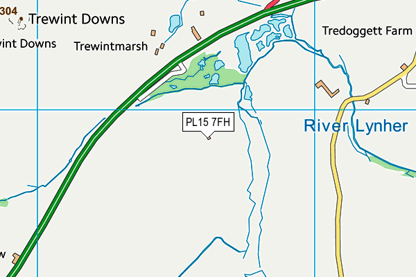 PL15 7FH map - OS VectorMap District (Ordnance Survey) PL15 7FH map - OS VectorMap District (Ordnance Survey)