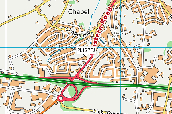 PL15 7FJ map - OS VectorMap District (Ordnance Survey) PL15 7FJ map - OS VectorMap District (Ordnance Survey)