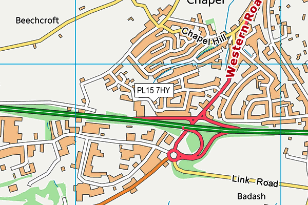 PL15 7HY map - OS VectorMap District (Ordnance Survey) PL15 7HY map - OS VectorMap District (Ordnance Survey)