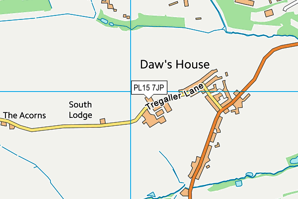 PL15 7JP map - OS VectorMap District (Ordnance Survey) PL15 7JP map - OS VectorMap District (Ordnance Survey)