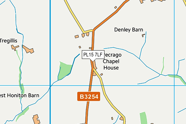 PL15 7LF map - OS VectorMap District (Ordnance Survey) PL15 7LF map - OS VectorMap District (Ordnance Survey)