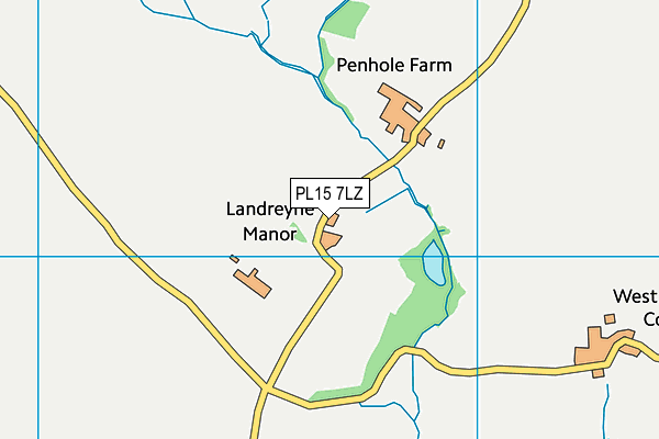PL15 7LZ map - OS VectorMap District (Ordnance Survey) PL15 7LZ map - OS VectorMap District (Ordnance Survey)