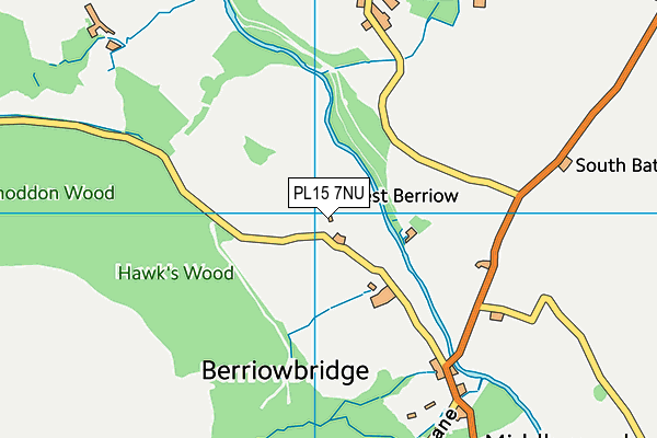 PL15 7NU map - OS VectorMap District (Ordnance Survey) PL15 7NU map - OS VectorMap District (Ordnance Survey)