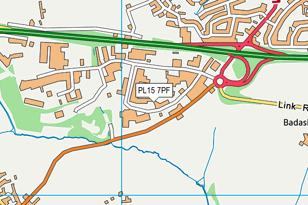 PL15 7PF map - OS VectorMap District (Ordnance Survey) PL15 7PF map - OS VectorMap District (Ordnance Survey)