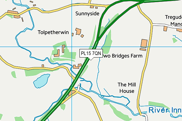 PL15 7QN map - OS VectorMap District (Ordnance Survey) PL15 7QN map - OS VectorMap District (Ordnance Survey)