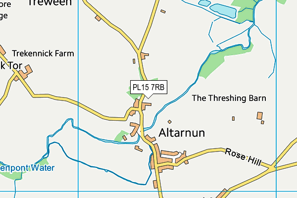 PL15 7RB map - OS VectorMap District (Ordnance Survey) PL15 7RB map - OS VectorMap District (Ordnance Survey)