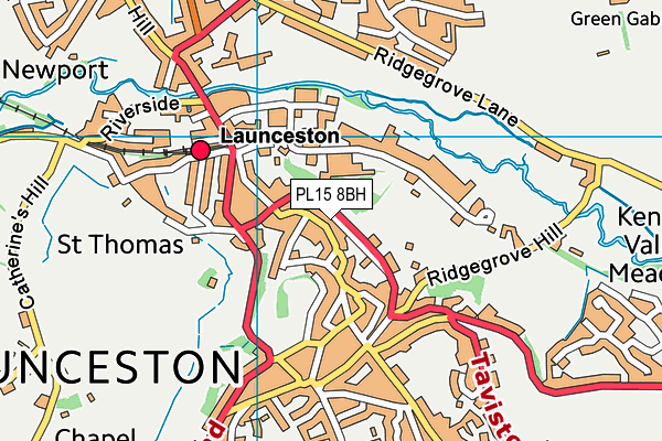 PL15 8BH map - OS VectorMap District (Ordnance Survey) PL15 8BH map - OS VectorMap District (Ordnance Survey)