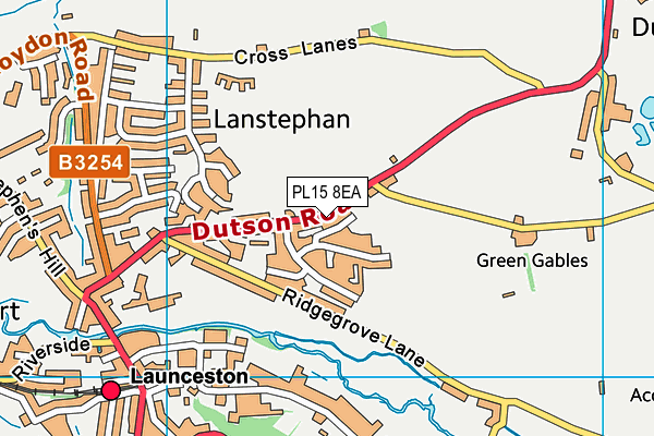 PL15 8EA map - OS VectorMap District (Ordnance Survey) PL15 8EA map - OS VectorMap District (Ordnance Survey)