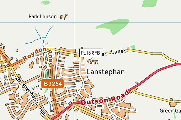 PL15 8FB map - OS VectorMap District (Ordnance Survey) PL15 8FB map - OS VectorMap District (Ordnance Survey)