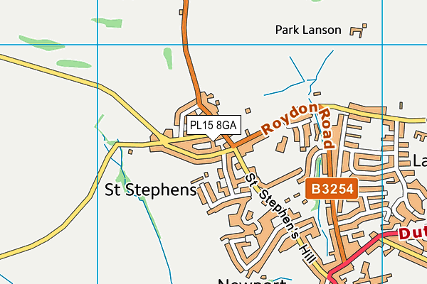 PL15 8GA map - OS VectorMap District (Ordnance Survey) PL15 8GA map - OS VectorMap District (Ordnance Survey)