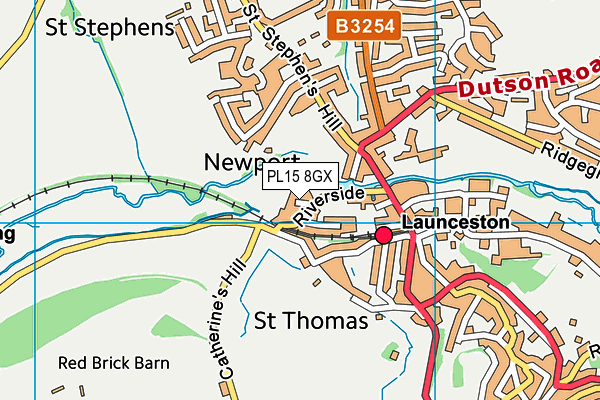 PL15 8GX map - OS VectorMap District (Ordnance Survey) PL15 8GX map - OS VectorMap District (Ordnance Survey)