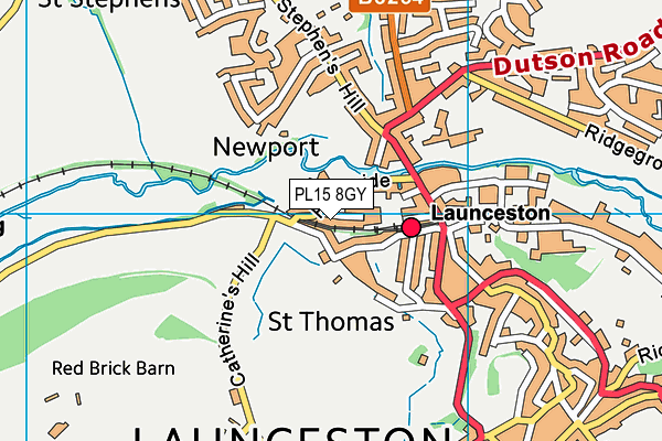 PL15 8GY map - OS VectorMap District (Ordnance Survey) PL15 8GY map - OS VectorMap District (Ordnance Survey)