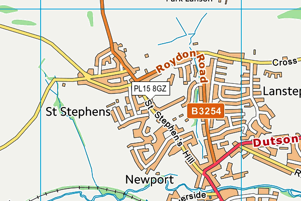 PL15 8GZ map - OS VectorMap District (Ordnance Survey) PL15 8GZ map - OS VectorMap District (Ordnance Survey)