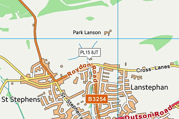PL15 8JT map - OS VectorMap District (Ordnance Survey) PL15 8JT map - OS VectorMap District (Ordnance Survey)