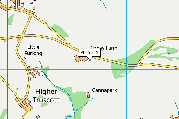 PL15 8JY map - OS VectorMap District (Ordnance Survey) PL15 8JY map - OS VectorMap District (Ordnance Survey)