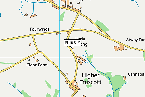 PL15 8JZ map - OS VectorMap District (Ordnance Survey) PL15 8JZ map - OS VectorMap District (Ordnance Survey)