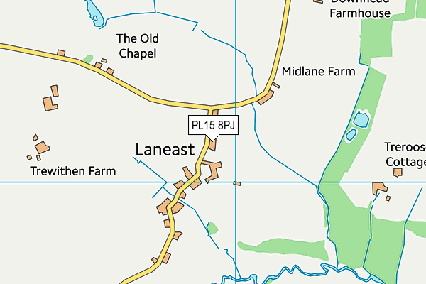 PL15 8PJ map - OS VectorMap District (Ordnance Survey) PL15 8PJ map - OS VectorMap District (Ordnance Survey)
