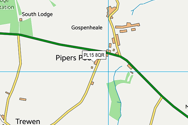 PL15 8QR map - OS VectorMap District (Ordnance Survey) PL15 8QR map - OS VectorMap District (Ordnance Survey)