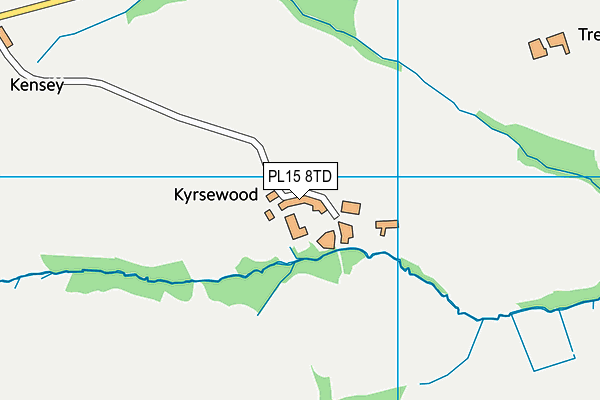 PL15 8TD map - OS VectorMap District (Ordnance Survey) PL15 8TD map - OS VectorMap District (Ordnance Survey)