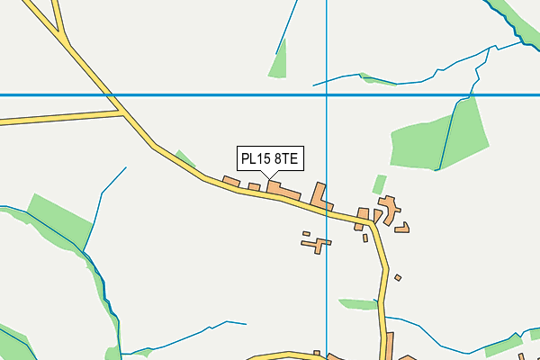 PL15 8TE map - OS VectorMap District (Ordnance Survey) PL15 8TE map - OS VectorMap District (Ordnance Survey)