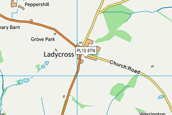 PL15 8TN map - OS VectorMap District (Ordnance Survey) PL15 8TN map - OS VectorMap District (Ordnance Survey)