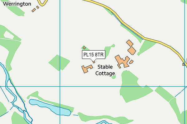 PL15 8TR map - OS VectorMap District (Ordnance Survey) PL15 8TR map - OS VectorMap District (Ordnance Survey)