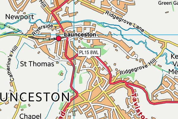 PL15 8WL map - OS VectorMap District (Ordnance Survey) PL15 8WL map - OS VectorMap District (Ordnance Survey)