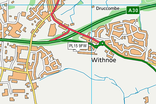 PL15 9FW map - OS VectorMap District (Ordnance Survey)