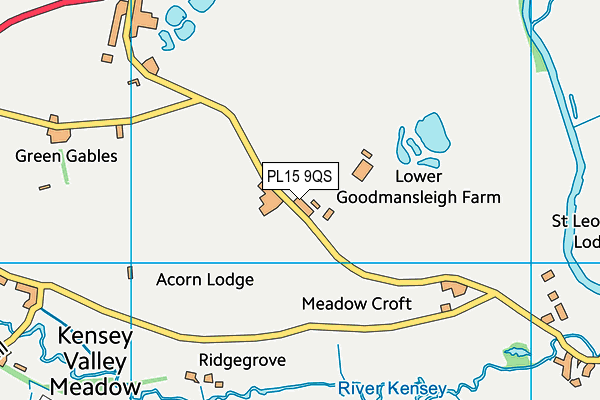 PL15 9QS map - OS VectorMap District (Ordnance Survey) PL15 9QS map - OS VectorMap District (Ordnance Survey)
