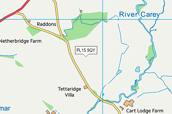 PL15 9QY map - OS VectorMap District (Ordnance Survey) PL15 9QY map - OS VectorMap District (Ordnance Survey)