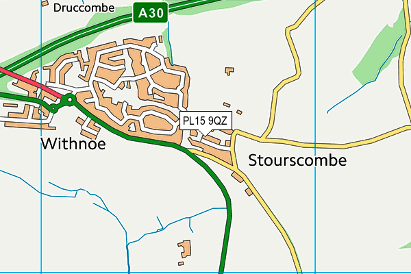 PL15 9QZ map - OS VectorMap District (Ordnance Survey) PL15 9QZ map - OS VectorMap District (Ordnance Survey)
