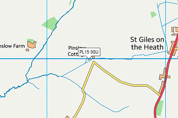 PL15 9SU map - OS VectorMap District (Ordnance Survey) PL15 9SU map - OS VectorMap District (Ordnance Survey)