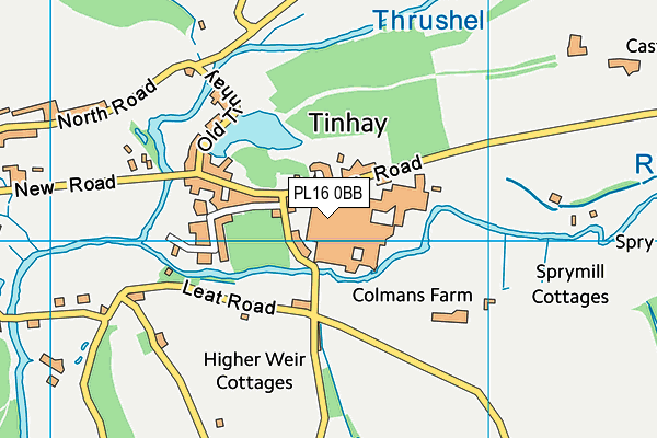 PL16 0BB map - OS VectorMap District (Ordnance Survey) PL16 0BB map - OS VectorMap District (Ordnance Survey)