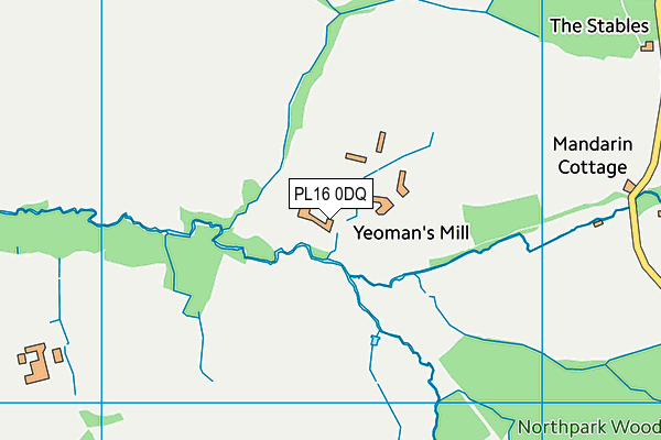 PL16 0DQ map - OS VectorMap District (Ordnance Survey) PL16 0DQ map - OS VectorMap District (Ordnance Survey)