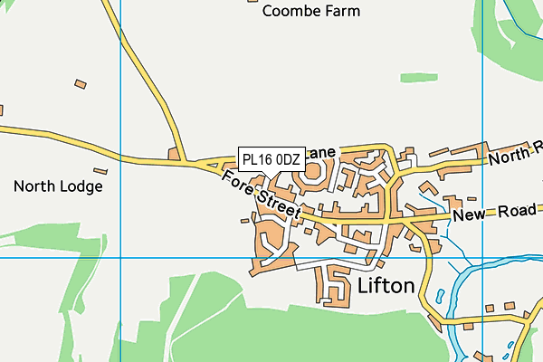 PL16 0DZ map - OS VectorMap District (Ordnance Survey) PL16 0DZ map - OS VectorMap District (Ordnance Survey)