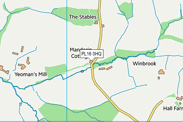 PL16 0HQ map - OS VectorMap District (Ordnance Survey) PL16 0HQ map - OS VectorMap District (Ordnance Survey)
