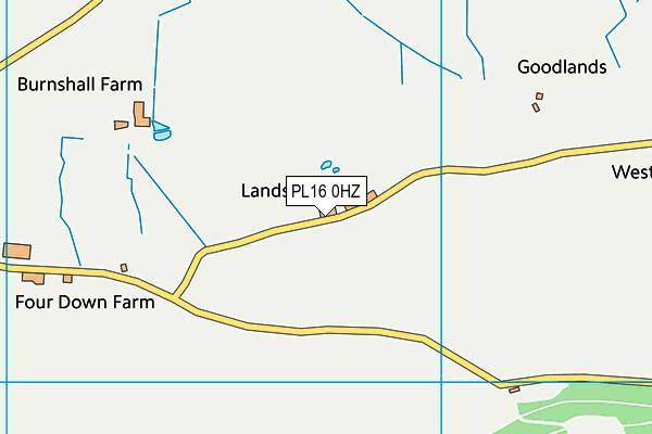PL16 0HZ map - OS VectorMap District (Ordnance Survey) PL16 0HZ map - OS VectorMap District (Ordnance Survey)