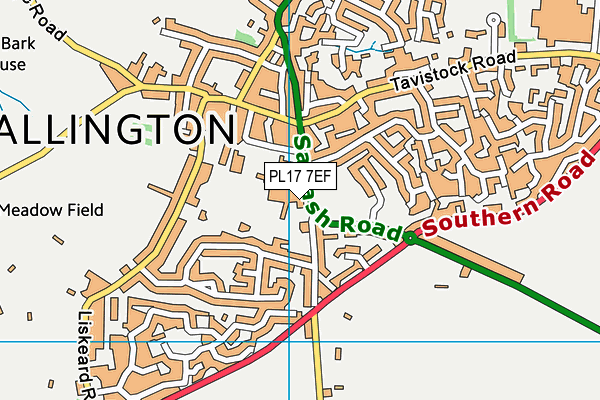 PL17 7EF map - OS VectorMap District (Ordnance Survey) PL17 7EF map - OS VectorMap District (Ordnance Survey)