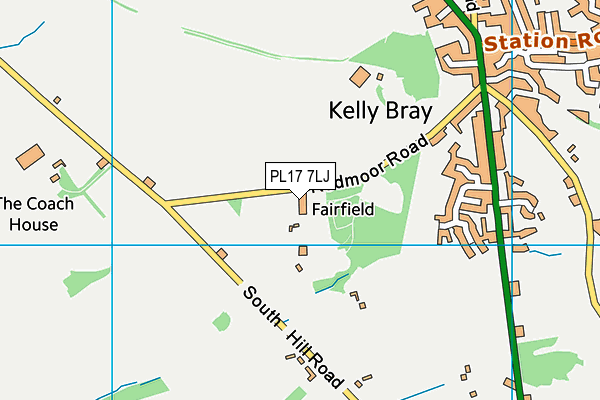 PL17 7LJ map - OS VectorMap District (Ordnance Survey) PL17 7LJ map - OS VectorMap District (Ordnance Survey)