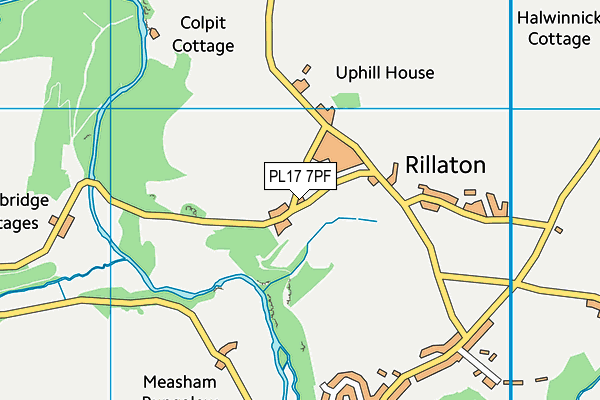 PL17 7PF map - OS VectorMap District (Ordnance Survey) PL17 7PF map - OS VectorMap District (Ordnance Survey)