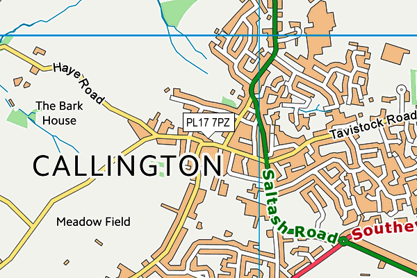 PL17 7PZ map - OS VectorMap District (Ordnance Survey) PL17 7PZ map - OS VectorMap District (Ordnance Survey)