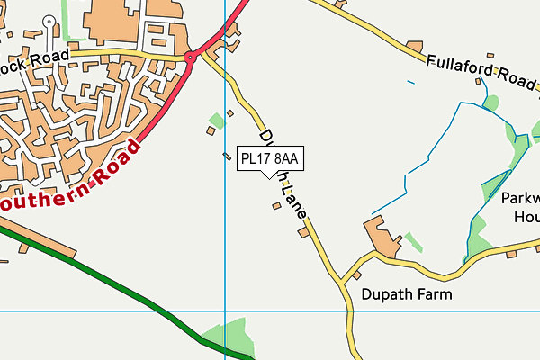 PL17 8AA map - OS VectorMap District (Ordnance Survey) PL17 8AA map - OS VectorMap District (Ordnance Survey)
